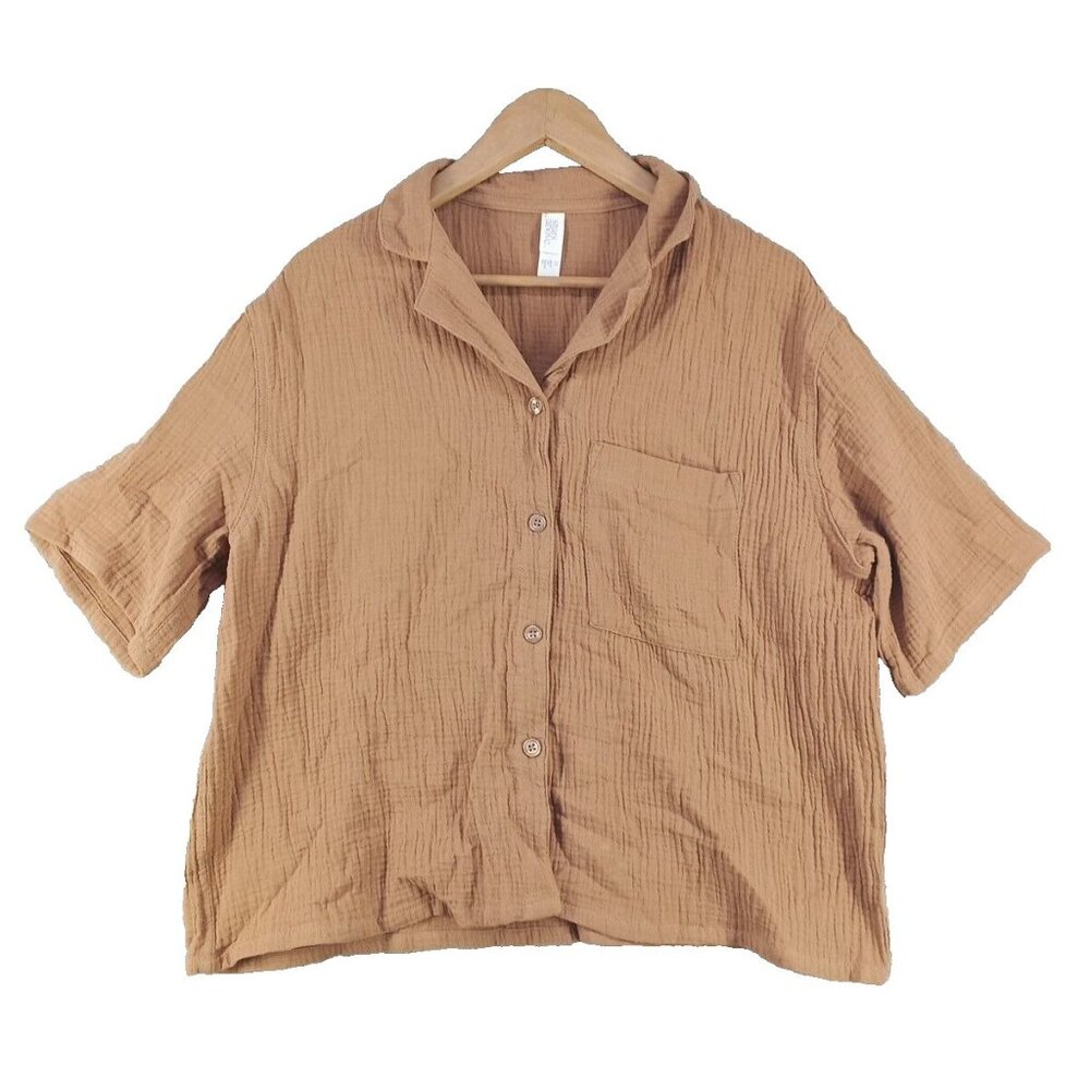 STARS ABOVE Women Button-up shirt Short Sleeve